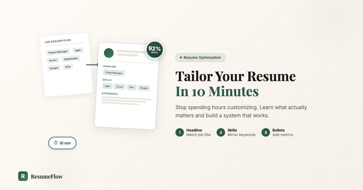 How to Tailor Your Resume for Each Job (Without Hours of Work)