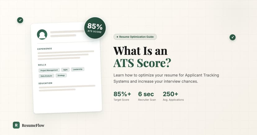 What Is an ATS Score? (And How to Get 85%+)