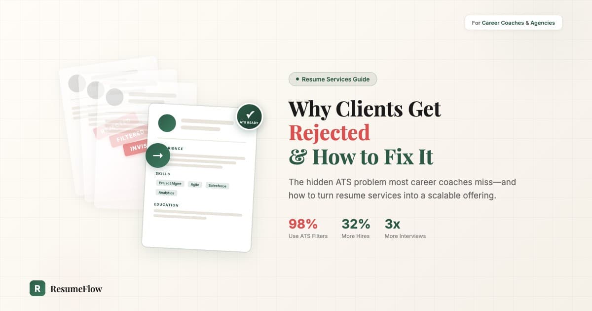 Why Your Clients' Resumes Keep Getting Rejected (And How to Fix It)
